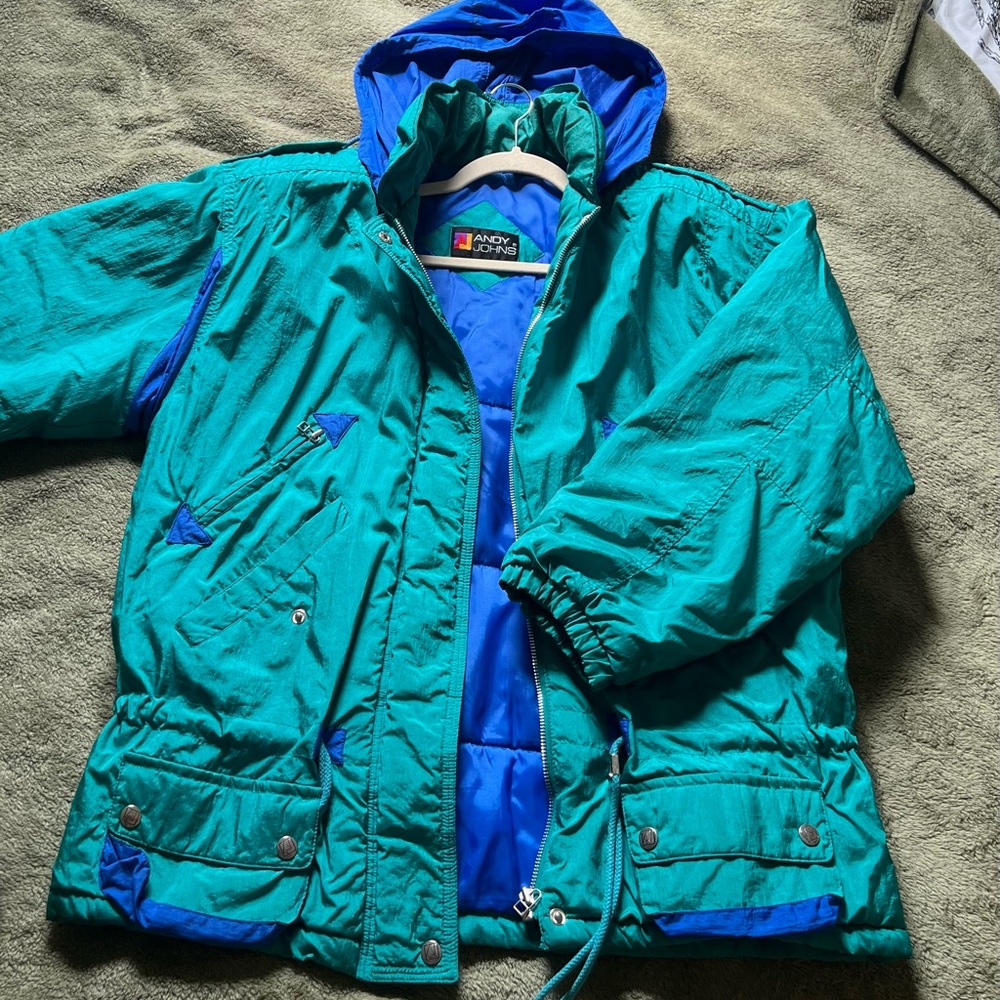 Vintage Teal and Blue Jacket